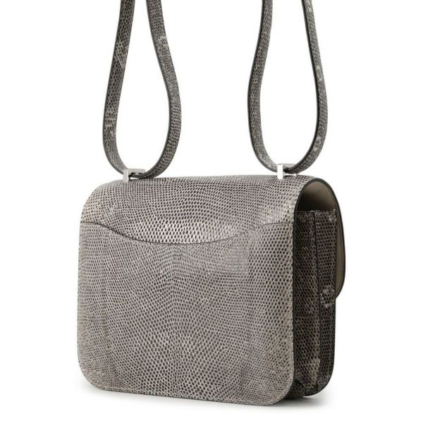 エルメス ミニ コンスタンス3 ミロワール オンブレ/シルバー金具 リザード K刻印