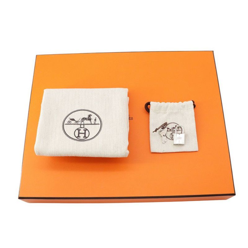 エルメス ハンドバッグ ピコタンロックMM ブルーニュイ/シルバー金具 トリヨンクレマンス Z刻印