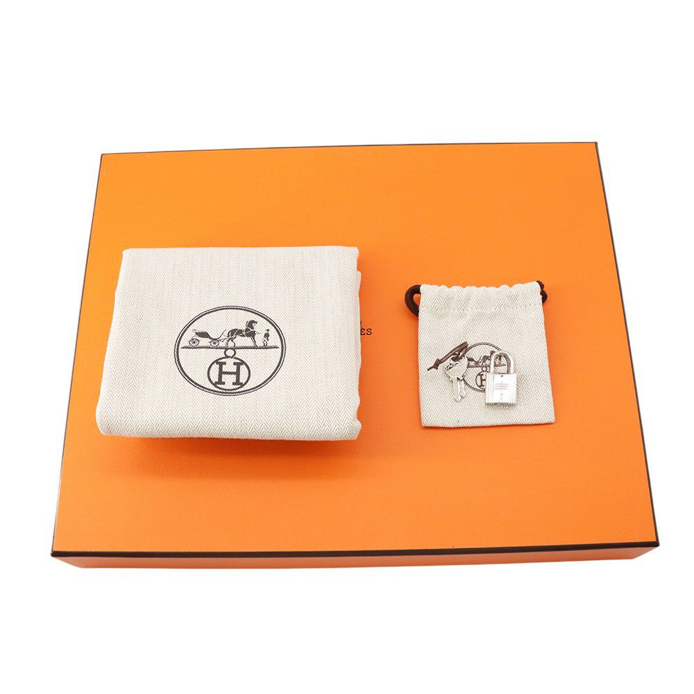 エルメス ハンドバッグ ピコタンロックMM ブルーニュイ/シルバー金具 トリヨンクレマンス Z刻印