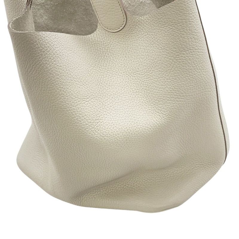 エルメス ハンドバッグ ピコタンロックGM ベトン/ゴールド金具 トリヨンクレマンス C刻印