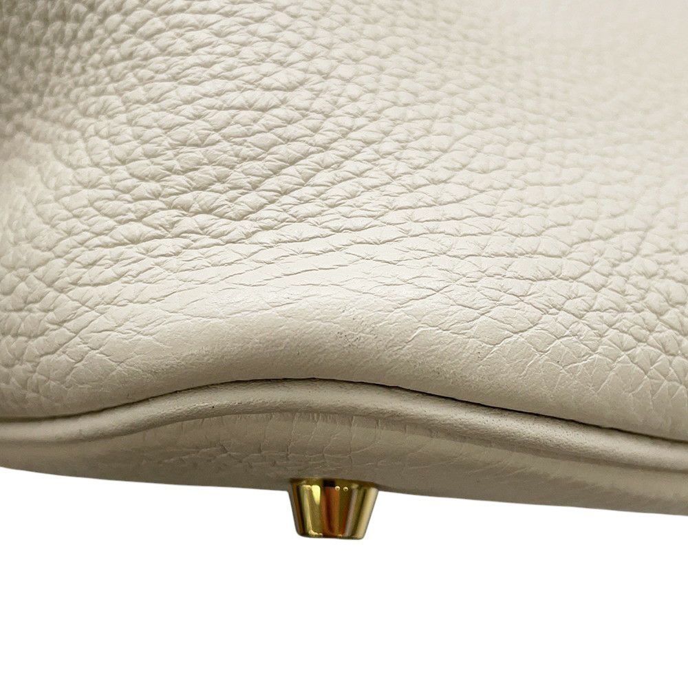 エルメス ハンドバッグ ピコタンロックGM ベトン/ゴールド金具 トリヨンクレマンス C刻印