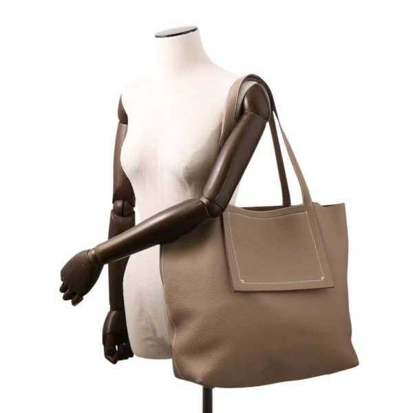 エルメス トートバッグ カバセリエ46 エトゥープ トリヨンクレマンス W刻印 HERMES バッグ
