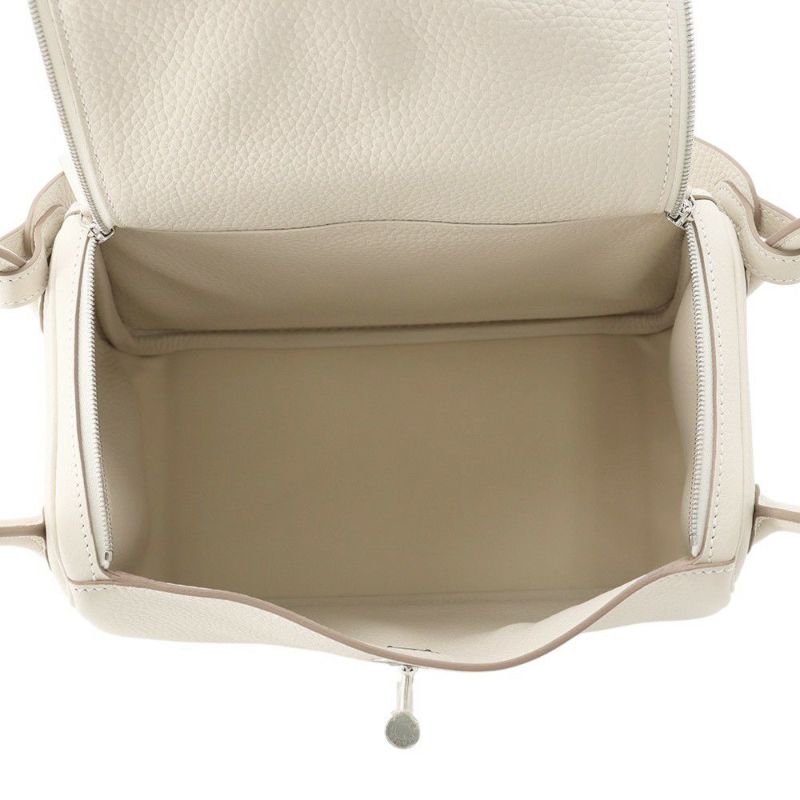 エルメス リンディ26 クレ/シルバー金具 トリヨンクレマンス K刻印 HERMES 2wayショルダー