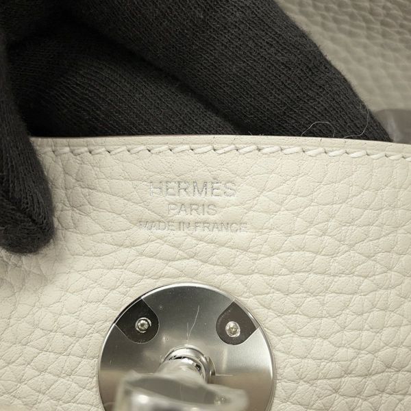 エルメス リンディ26 クレ/シルバー金具 トリヨンクレマンス K刻印 HERMES 2wayショルダー