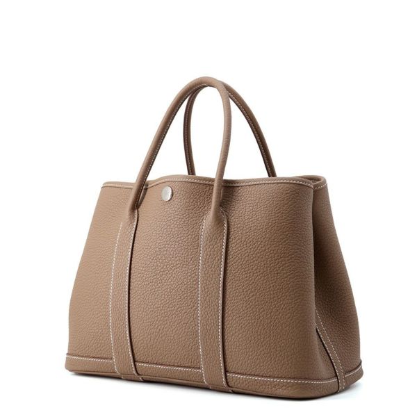 エルメス トートバッグ ガーデンパーティTPM エトゥープ/シルバー金具 ネゴンダ K刻印