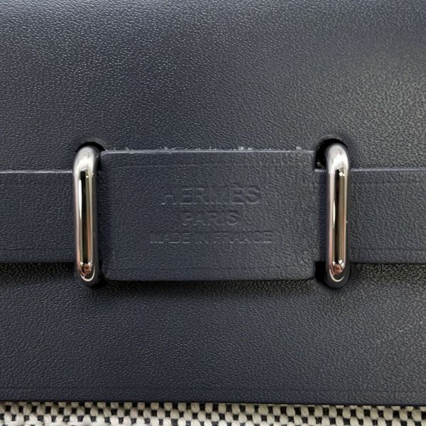 エルメス ショルダーバッグ エールバッグジップ ミニ アルドワーズ/エクリュ/シルバー金具 トワルミリタリー/ヴァッシュハンター K刻印