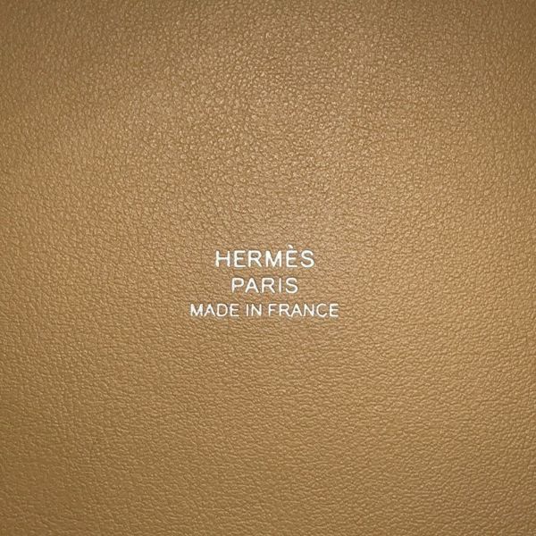エルメス ピコタンロック ミクロ チャイ/シルバー金具 オーストリッチ W刻印 HERMES バッグ