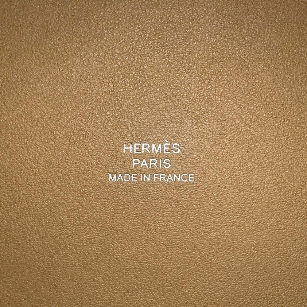 エルメス ピコタンロック ミクロ チャイ/シルバー金具 オーストリッチ W刻印 HERMES バッグ