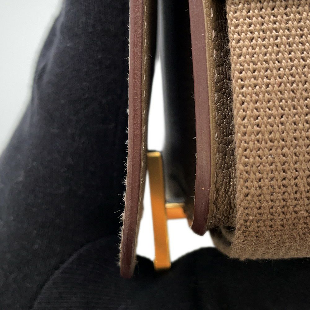 エルメス ショルダーバッグ ゲタ エトゥープ/ゴールド金具 シェブルミゾル B刻印 HERMES バッグ