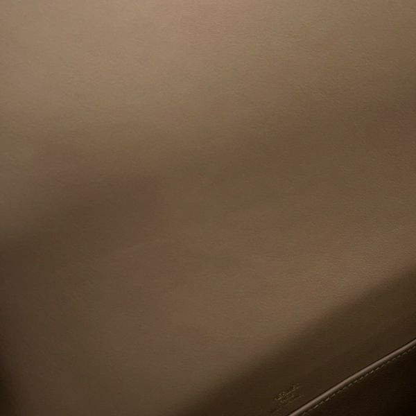 エルメス ショルダーバッグ ゲタ エトゥープ/ゴールド金具 シェブルミゾル B刻印 HERMES バッグ