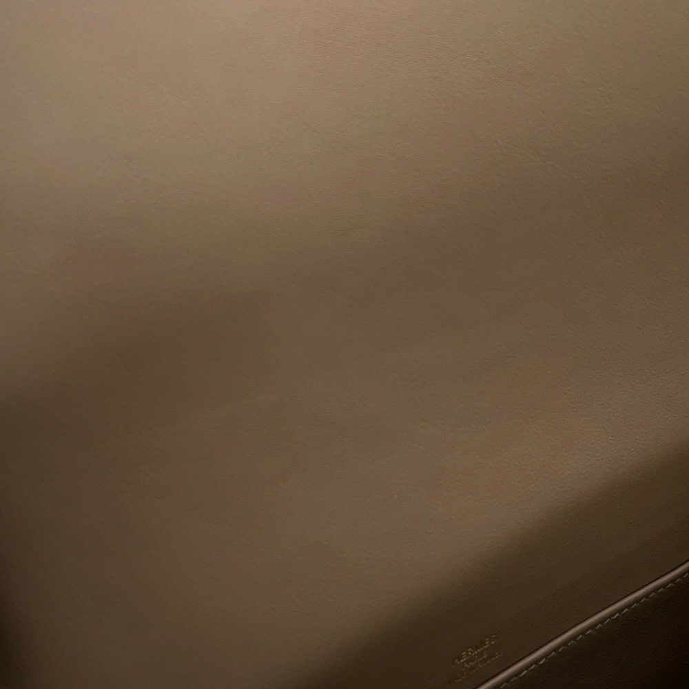 エルメス ショルダーバッグ ゲタ エトゥープ/ゴールド金具 シェブルミゾル B刻印 HERMES バッグ