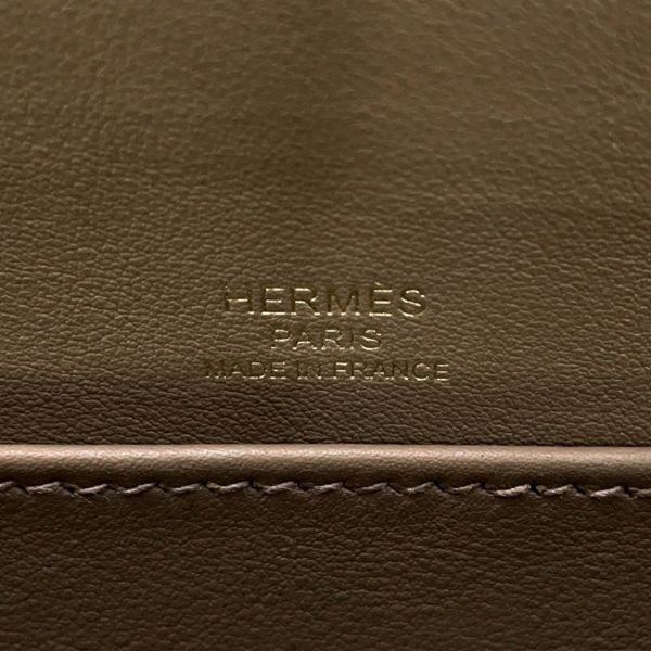 エルメス ショルダーバッグ ゲタ エトゥープ/ゴールド金具 シェブルミゾル B刻印 HERMES バッグ