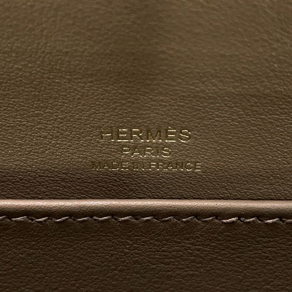 エルメス ショルダーバッグ ゲタ エトゥープ/ゴールド金具 シェブルミゾル B刻印 HERMES バッグ