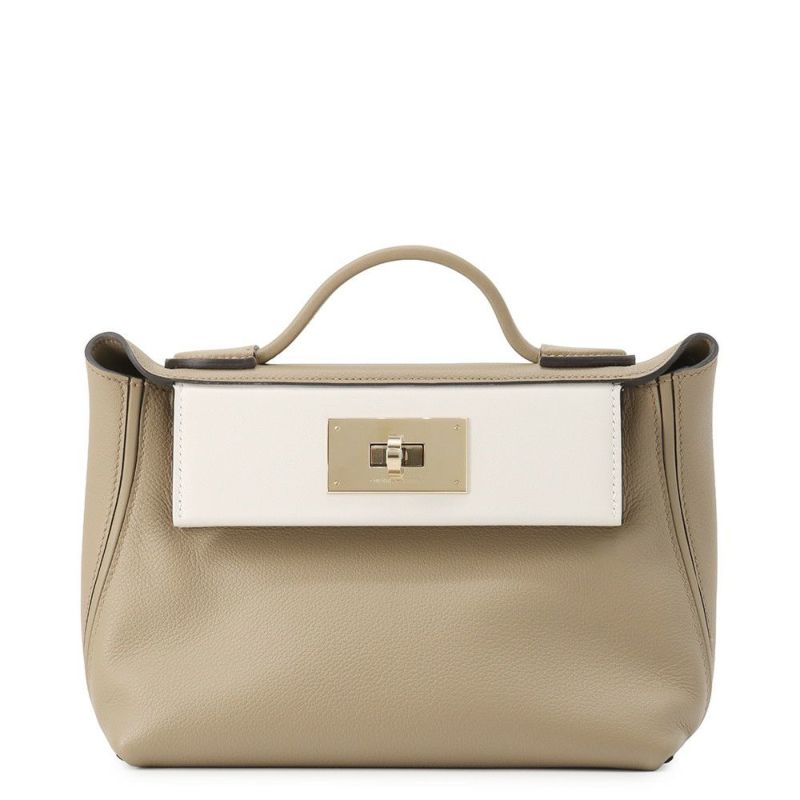 エルメス 24/24 サック ヴァンキャトル ミニベージュマルファ/グリスペール/シャンパンゴールド金具 エバーカラー/スイフト K刻印 2way