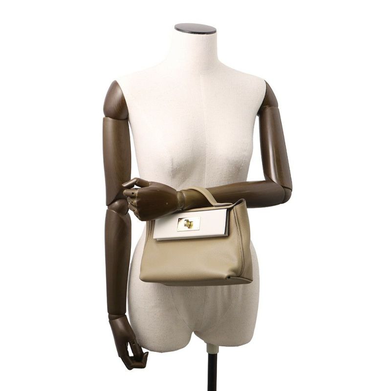 エルメス 24/24 サック ヴァンキャトル ミニベージュマルファ/グリスペール/シャンパンゴールド金具 エバーカラー/スイフト K刻印 2way