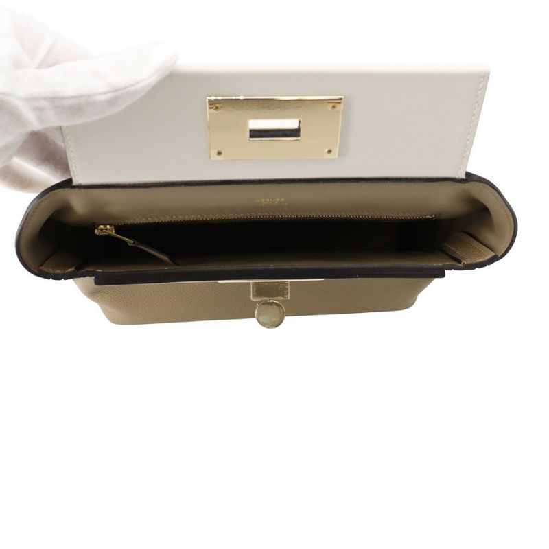 エルメス 24/24 サック ヴァンキャトル ミニベージュマルファ/グリスペール/シャンパンゴールド金具 エバーカラー/スイフト K刻印 2way