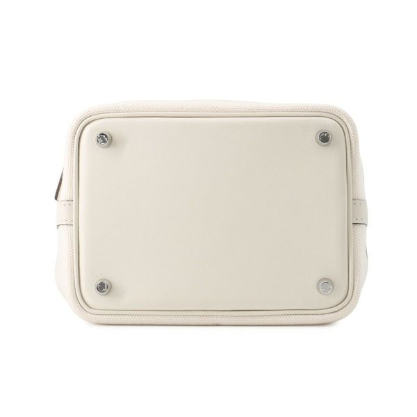 エルメス ハンドバッグ ピコタンロックPM カーゴ ナタ/シルバー金具 スイフト/トワルゴエラン U刻印 HERMES トートバッグ