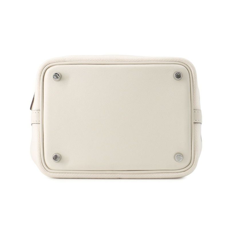 エルメス ハンドバッグ ピコタンロックPM カーゴ ナタ/シルバー金具 スイフト/トワルゴエラン U刻印 HERMES トートバッグ