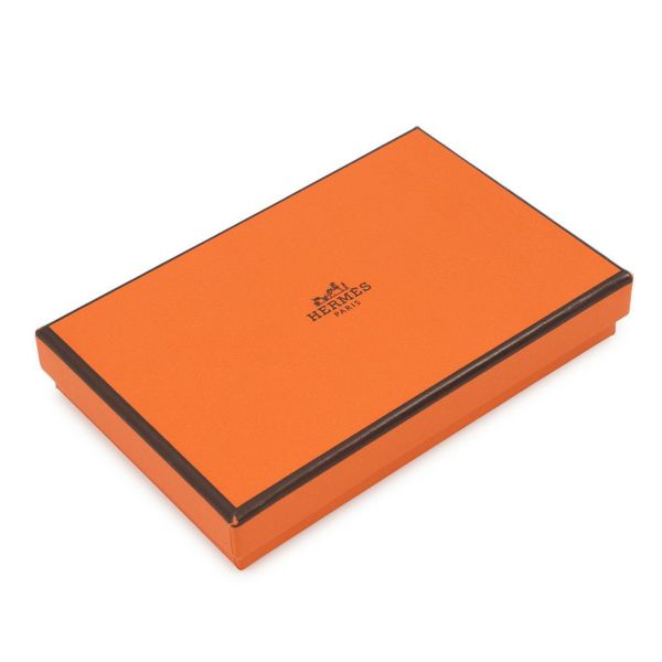 エルメス カードケース カルヴィ ゴールド エバーカラー W刻印 HERMES 名刺入れ