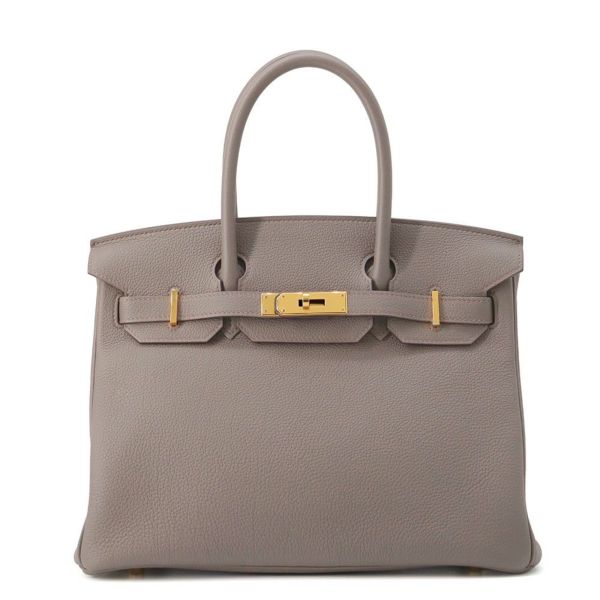 エルメス バーキン30 エタン/ゴールド金具 トゴ U刻印 HERMES Birkin ハンドバッグ