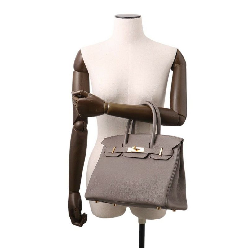 エルメス バーキン30 エタン/ゴールド金具 トゴ U刻印 HERMES Birkin ハンドバッグ