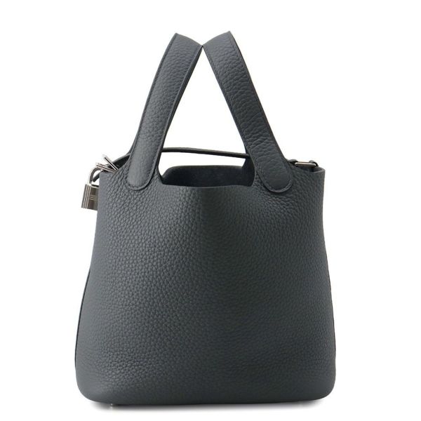 エルメス ハンドバッグ ピコタンロックPM グリミスティ/シルバー金具 トリヨンクレマンス K刻印
