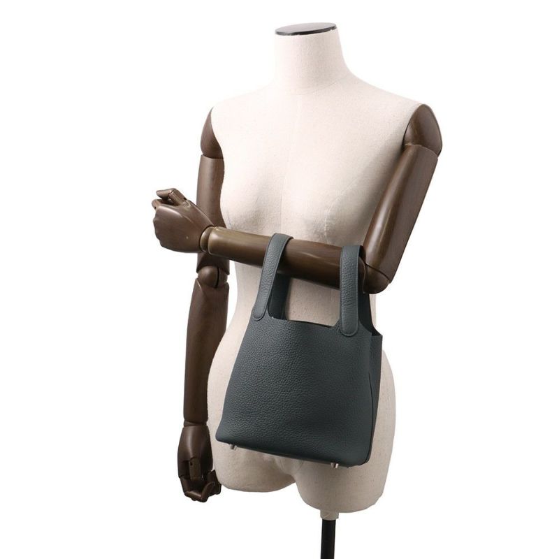 エルメス ハンドバッグ ピコタンロックPM グリミスティ/シルバー金具 トリヨンクレマンス K刻印