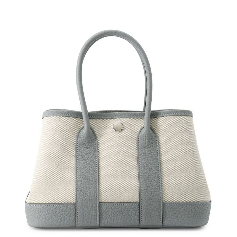 エルメス ネオ・ガーデン 23 ガーデンパーティ グリパンタン/シルバー金具 ネゴンダ/トワルアッシュ K刻印