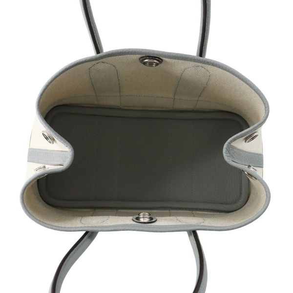 エルメス ネオ・ガーデン 23 ガーデンパーティ グリパンタン/シルバー金具 ネゴンダ/トワルアッシュ K刻印