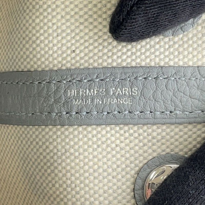 エルメス ネオ・ガーデン 23 ガーデンパーティ グリパンタン/シルバー金具 ネゴンダ/トワルアッシュ K刻印