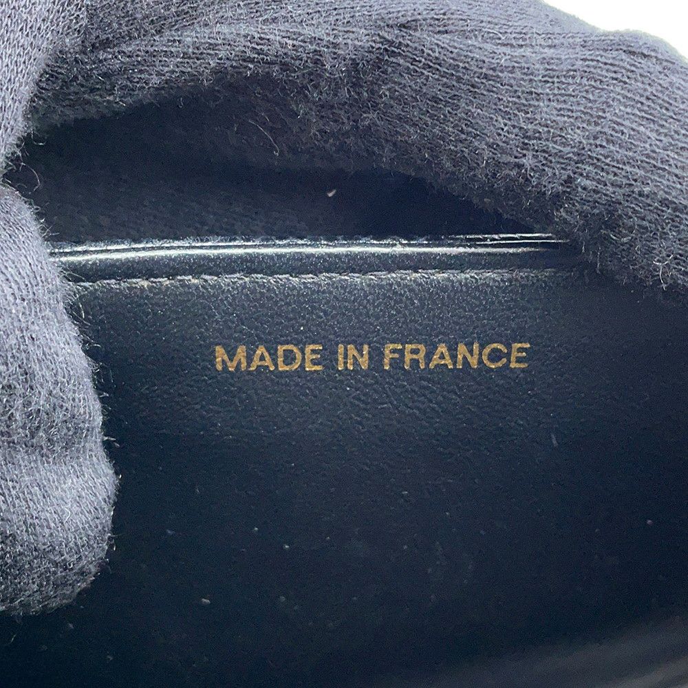 シャネル チェーンショルダーバッグ マドモアゼル ココマーク キャビアスキン CHANEL 黒