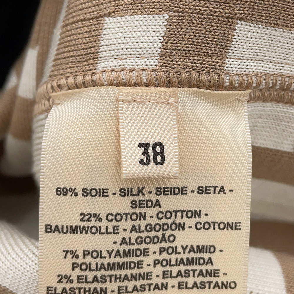 エルメス ワンピース ノースリーブドレス モザイクモチーフ シルク レディースサイズ38 HERMES トップス