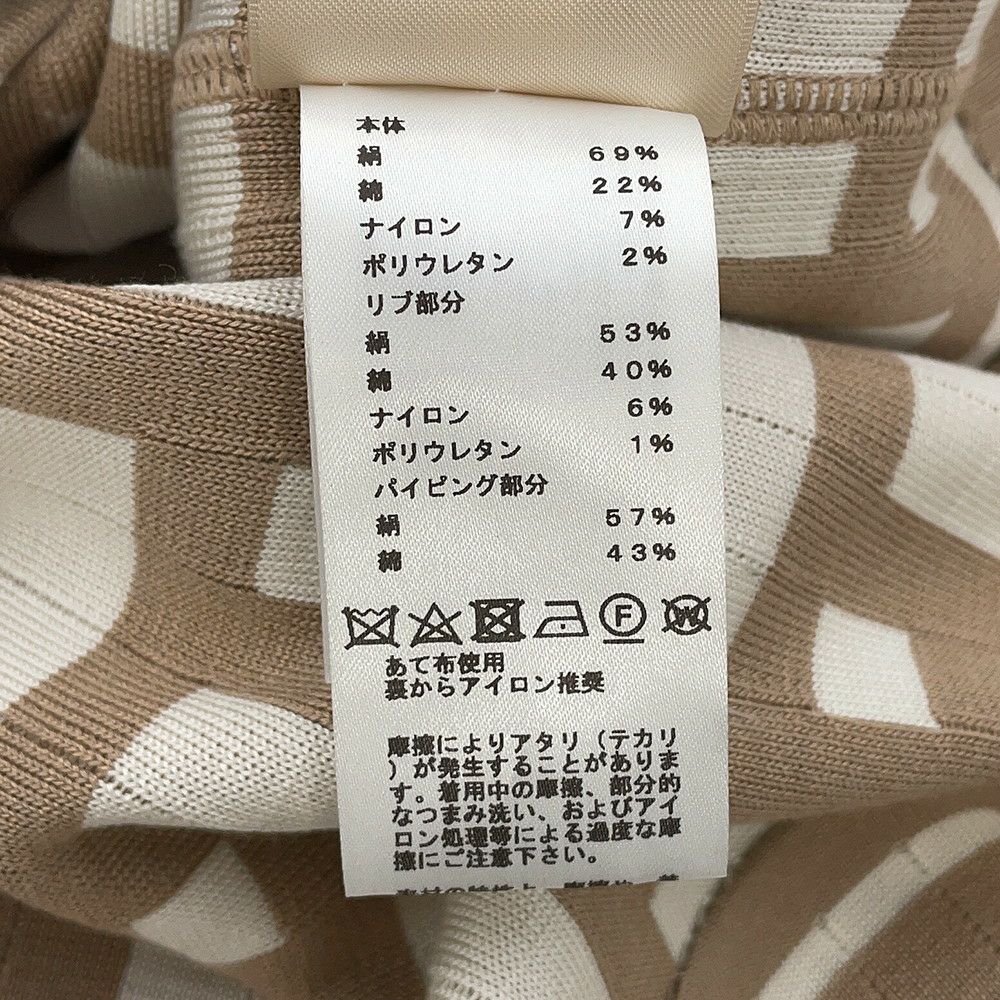 エルメス ワンピース ノースリーブドレス モザイクモチーフ シルク レディースサイズ38 HERMES トップス