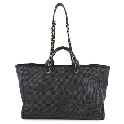 シャネル トートバッグ ドーヴィル ココマーク ラージ レザー CHANEL