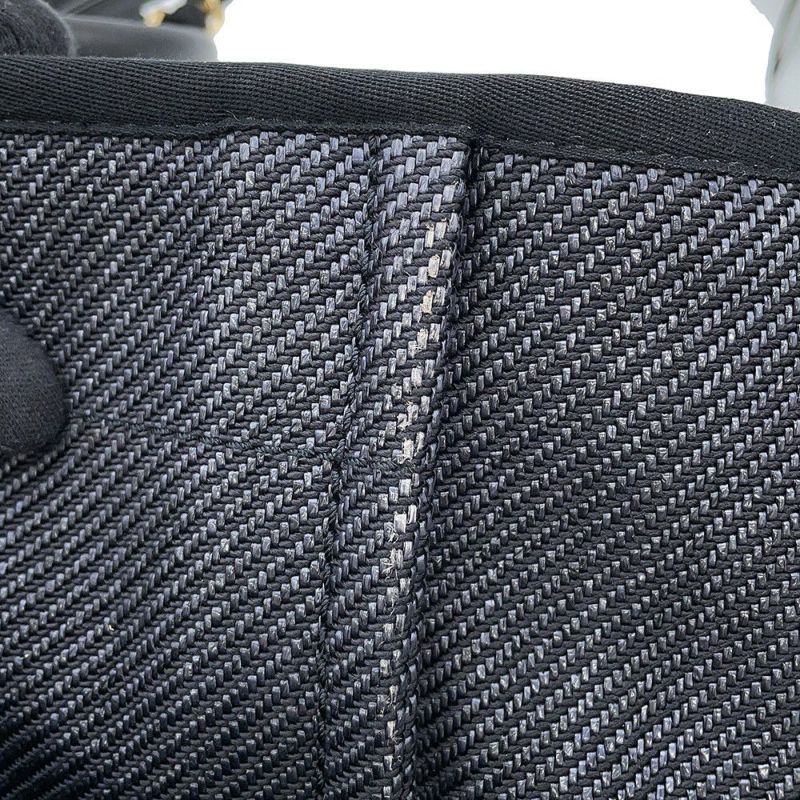 シャネル トートバッグ ココマーク ドーヴィル ショッピングバッグ ラフィア A93786 CHANEL 2way 黒