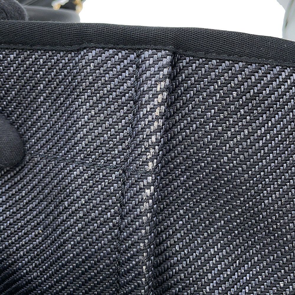 シャネル トートバッグ ココマーク ドーヴィル ショッピングバッグ ラフィア A93786 CHANEL 2way 黒