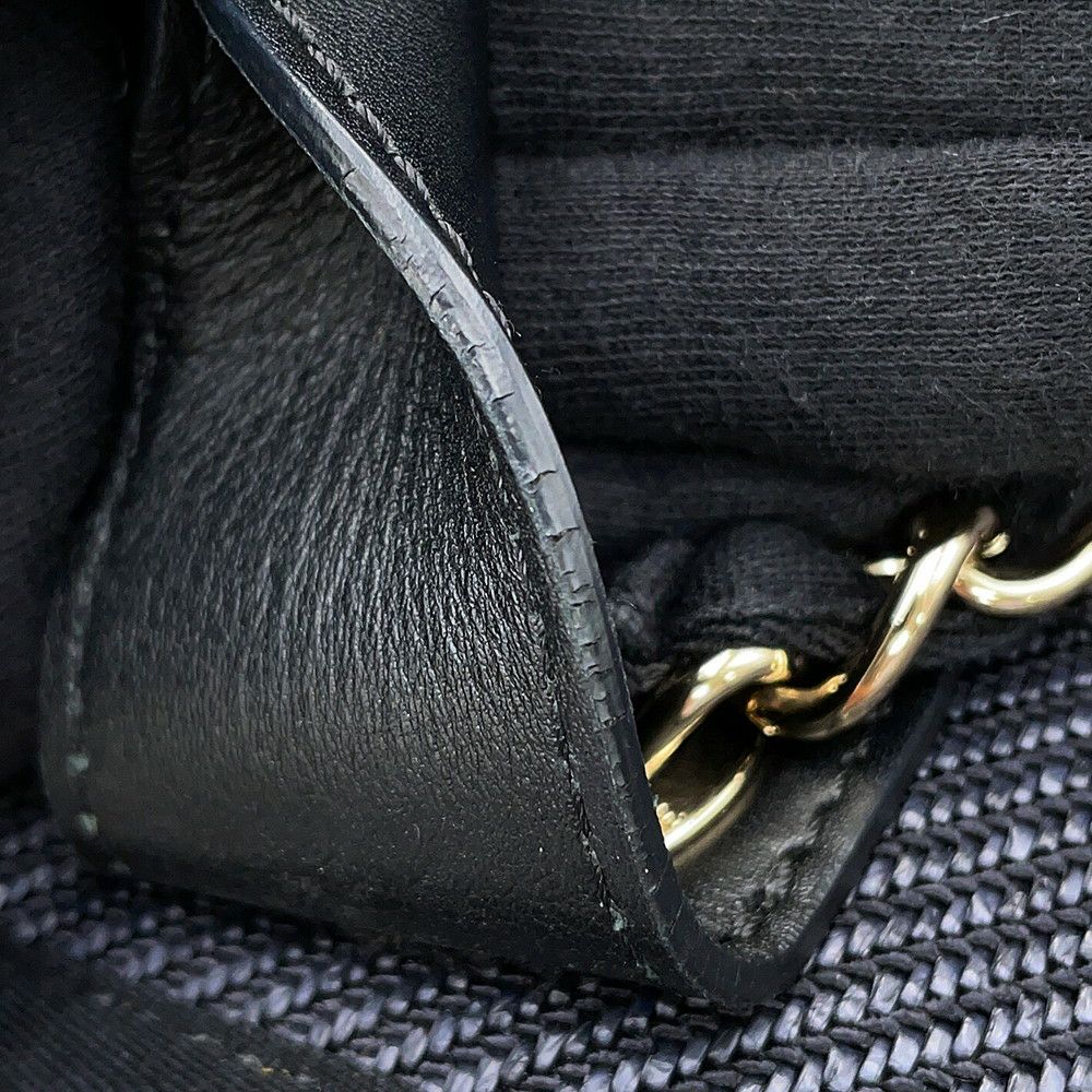 シャネル トートバッグ ココマーク ドーヴィル ショッピングバッグ ラフィア A93786 CHANEL 2way 黒