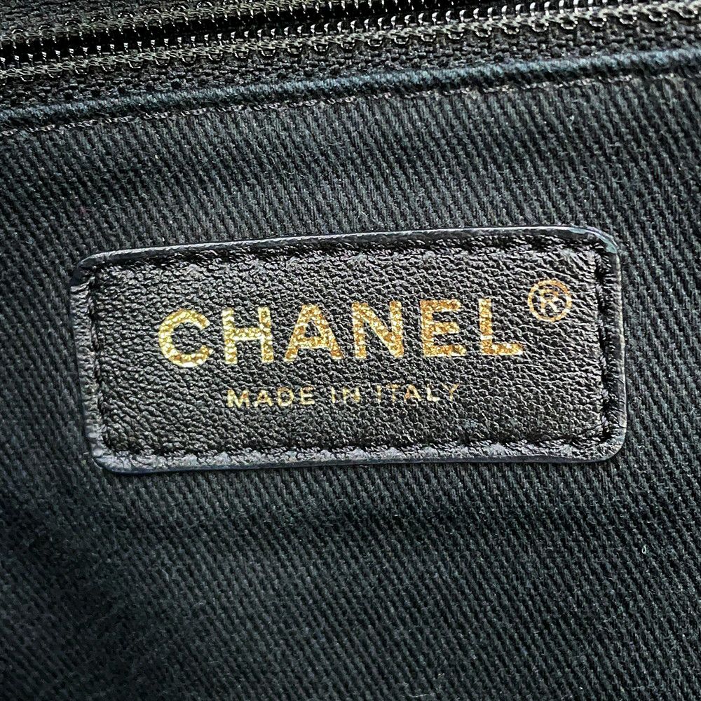 シャネル トートバッグ ココマーク ドーヴィル ショッピングバッグ ラフィア A93786 CHANEL 2way 黒