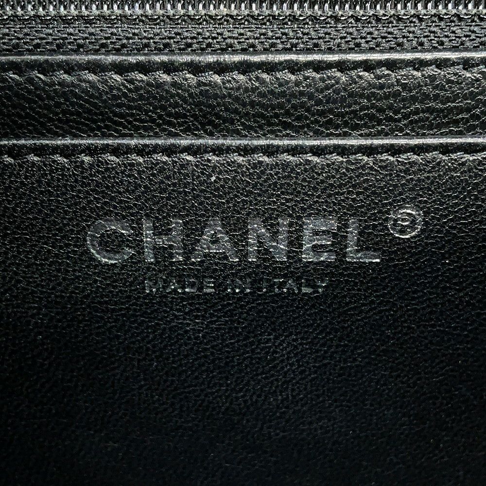 シャネル チェーンショルダーバッグ マトラッセ30 ココマーク ダブルチェーン キャビアスキン A28600 CHANEL 黒 デカマト
