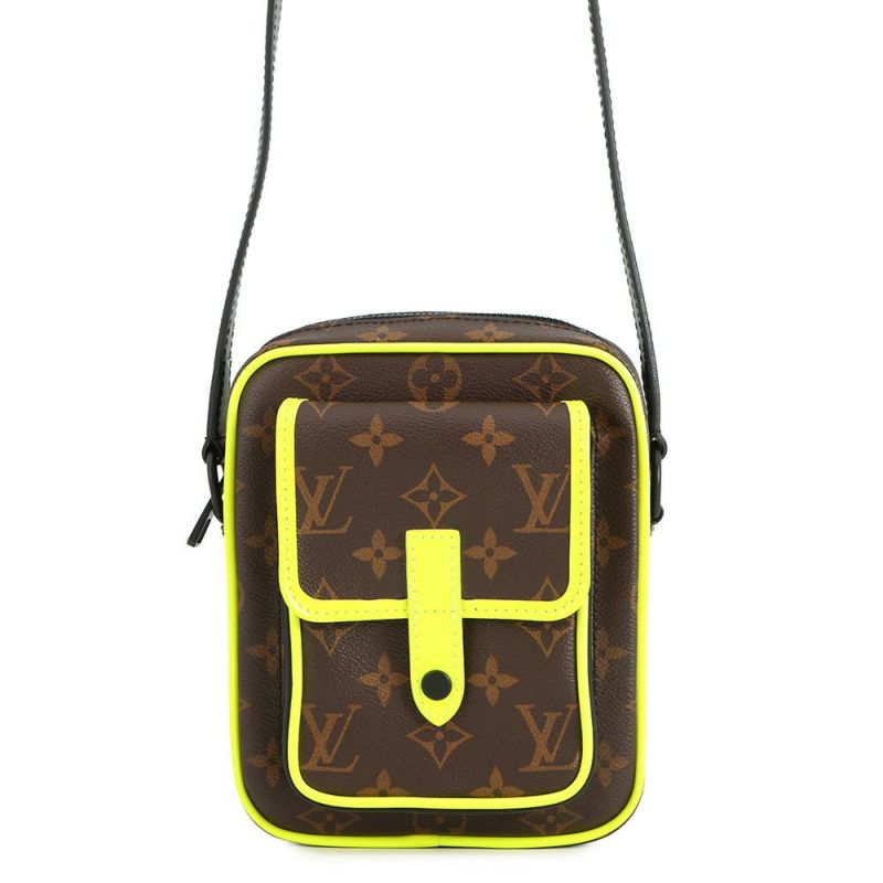 ルイヴィトン ショルダーバッグ モノグラム・マカサー クリストファー・ウエアラブルウォレット M80793 ヴィトン バッグ メンズ ブラック 黒