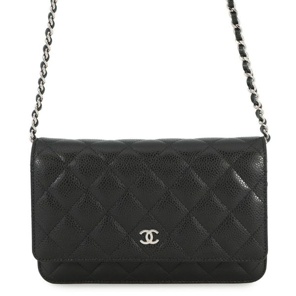 ♡美品♡CHANEL（シャネル）　マトラッセ　チェーンウォレット　AP0250 シャネル チェーンウォレット マトラッセ ココマーク キャビアスキン