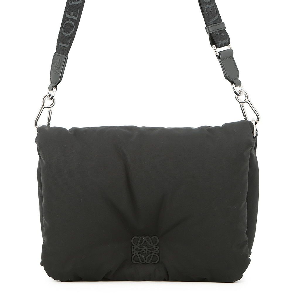 ロエベ ショルダーバッグ ゴヤ GOYA パファー メッセンジャーバッグ ナイロン B896G22X01 LOEWE 黒