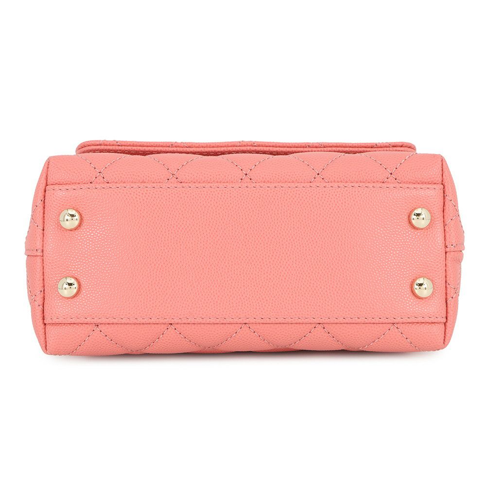 シャネル ハンドバッグ ココマーク ココハンドル ミニ フラップ ラムスキン AS2215 CHANEL 2way