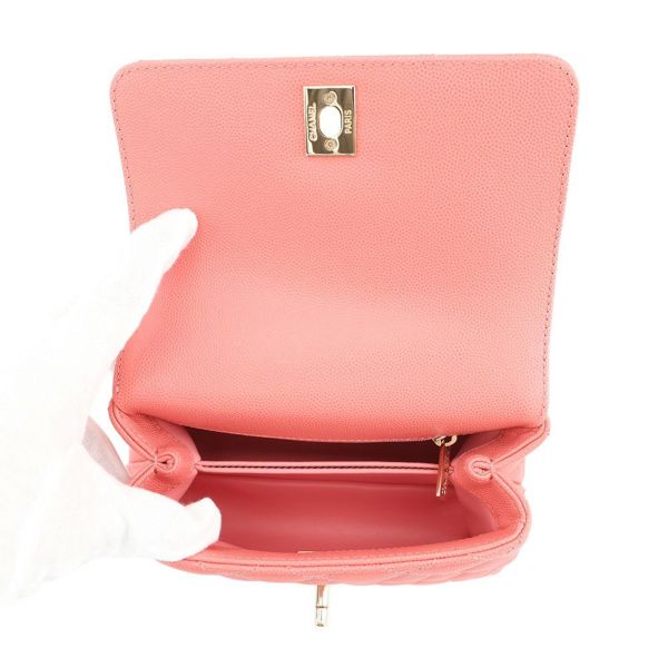 シャネル ハンドバッグ ココマーク ココハンドル ミニ フラップ ラムスキン AS2215 CHANEL 2way