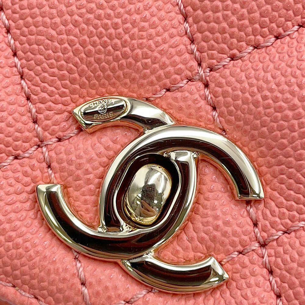 シャネル ハンドバッグ ココマーク ココハンドル ミニ フラップ ラムスキン AS2215 CHANEL 2way