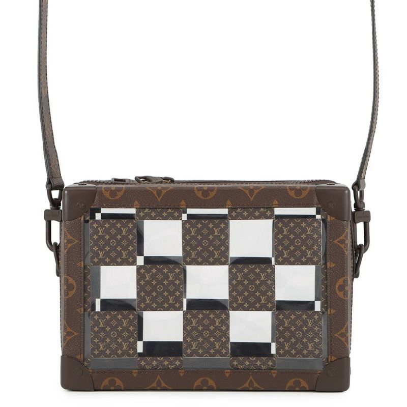 ルイヴィトン ショルダーバッグ モノグラム・チェス スリム・ソフトトランク M20871 ヴィトン 2022年秋冬 バッグ ヴァージル・アブロー