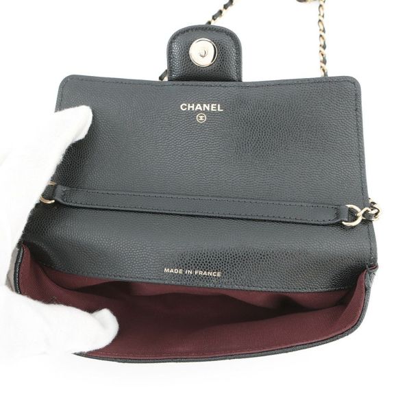 シャネル アイウェアケース マトラッセ ココマーク キャビアスキン AP2044 CHANEL 眼鏡ケース キルティング 黒