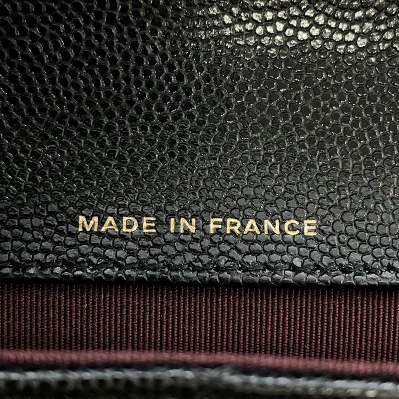 シャネル アイウェアケース マトラッセ ココマーク キャビアスキン AP2044 CHANEL 眼鏡ケース キルティング 黒