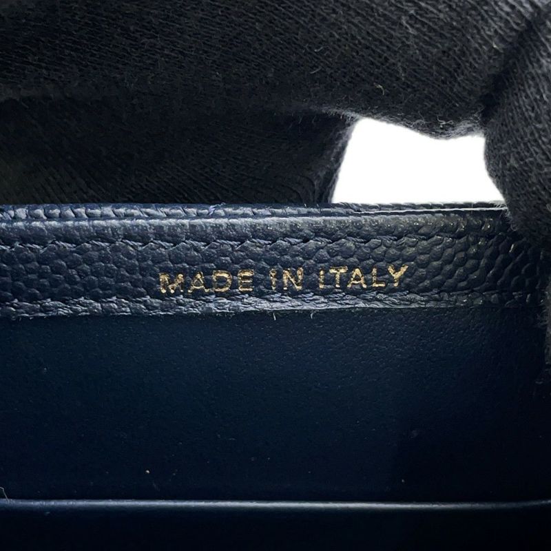 シャネル フォンケース マトラッセ キャビアスキン AP0249 バッグ ポーチ ネイビー