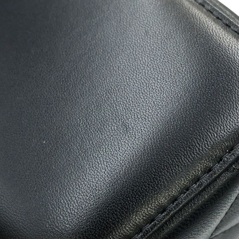 シャネル チェーンショルダーバッグ マトラッセ ココマーク ヴァニティバッグ ラムスキン AP2199 CHANEL 黒 バニティ
